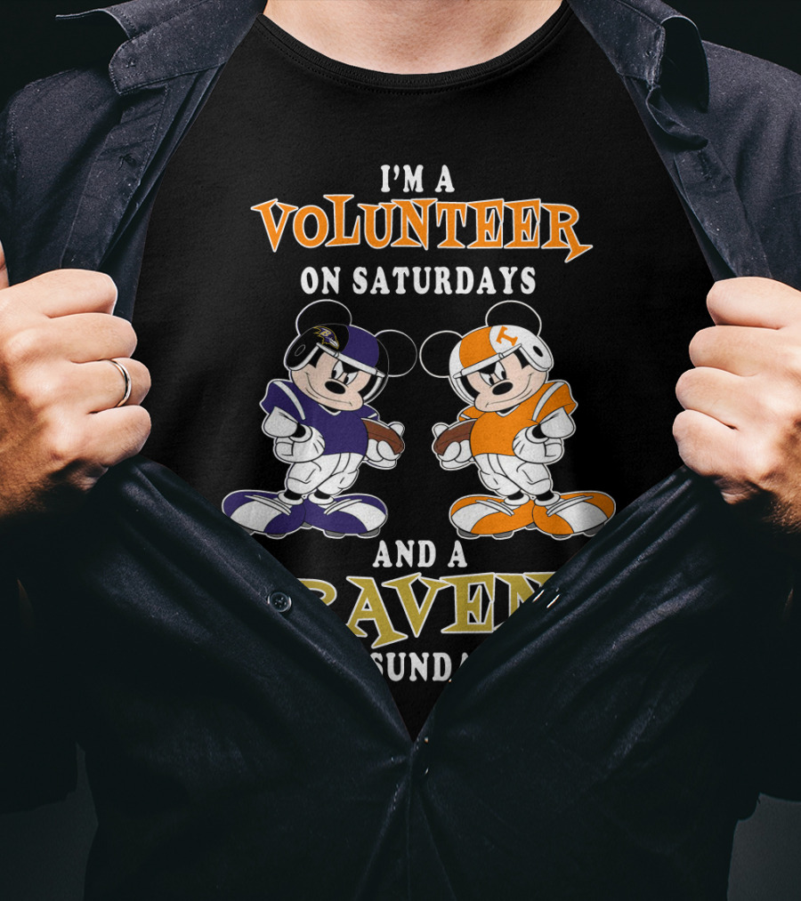 I'm A Volunteer On Saturdays And A Raven On Sundays T-Shirt