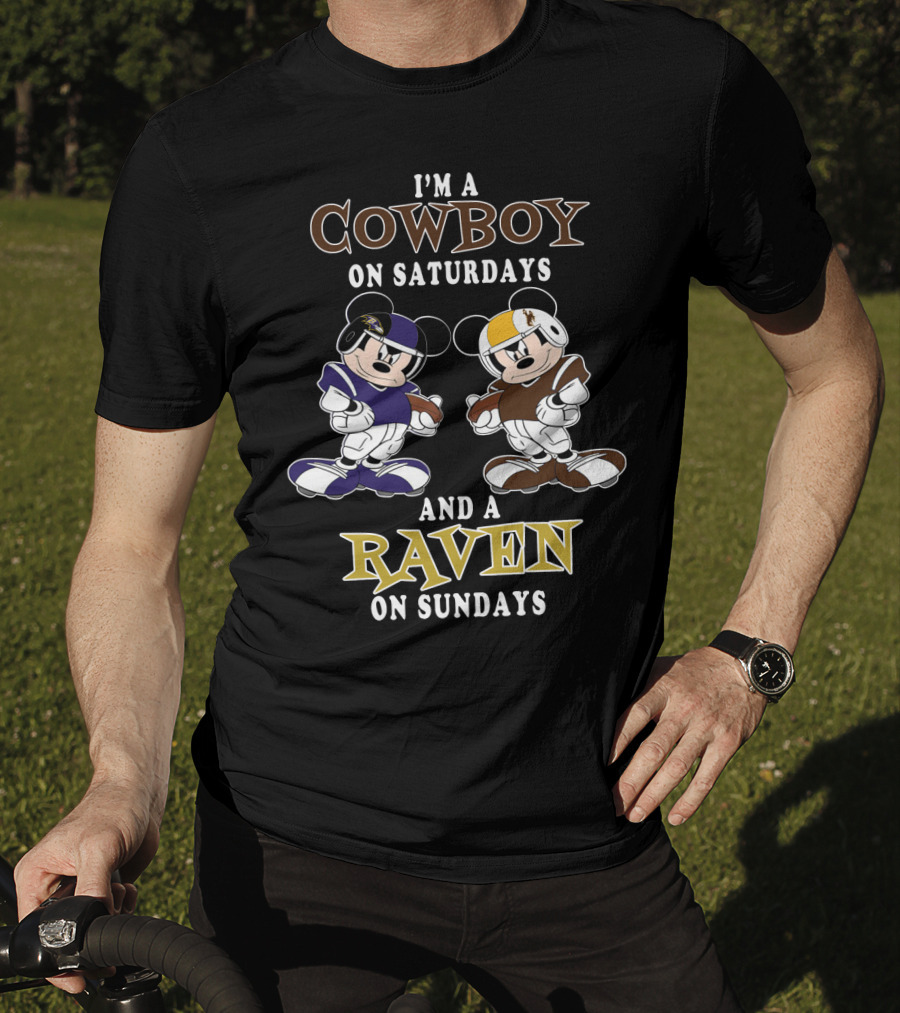 I'm A Cowboy On Saturdays And A Raven On Sundays T-Shirt