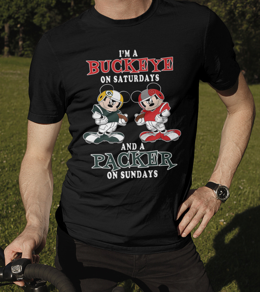 I'm A Buckeye On Saturdays And A Packer On Sundays T-Shirt
