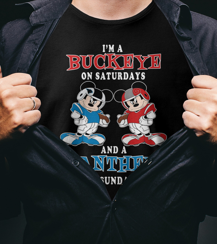 I'm A Buckeye On Saturdays And A Panther On Sundays T-Shirt