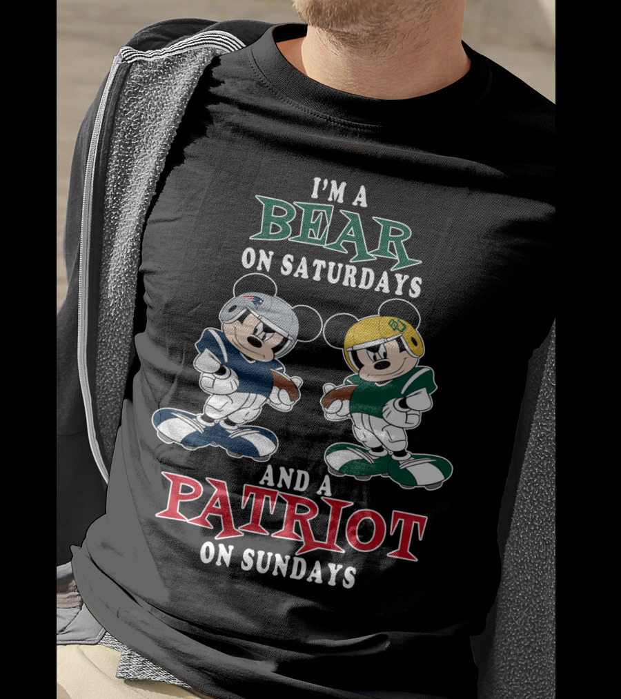 I'm A Bear On Saturdays And A Patriot On Sundays T-Shirt