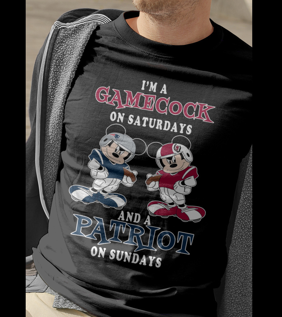 I'm A Gamecock On Saturdays And A Patriot On Sundays T-Shirt