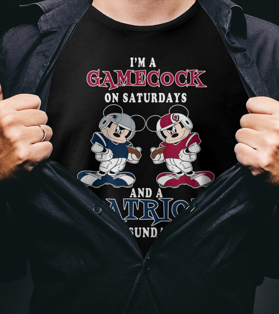 I'm A Gamecock On Saturdays And A Patriot On Sundays T-Shirt