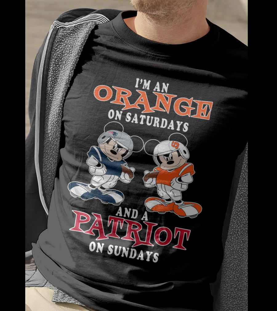 I'm An Orange On Saturdays And A Patriot On Sundays T-Shirt