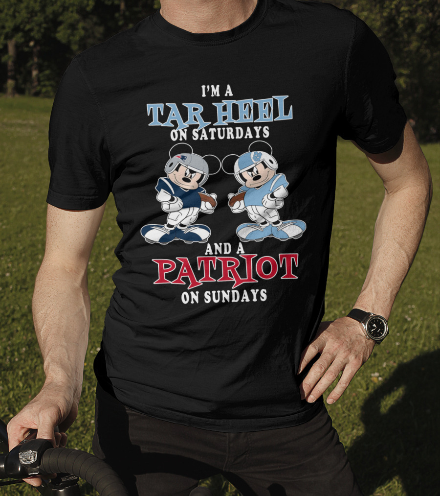 I'm A Tar Heel On Saturdays And A Patriot On Sundays T-Shirt
