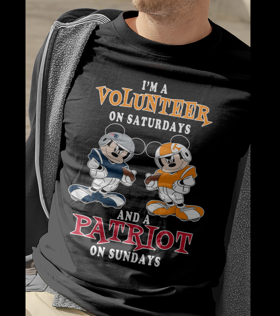 I'm A Volunteer On Saturdays And A Patriot On Sundays T-Shirt