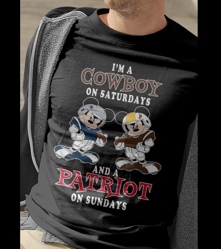 I'm A Cowboy On Saturdays And A Patriot On Sundays T-Shirt