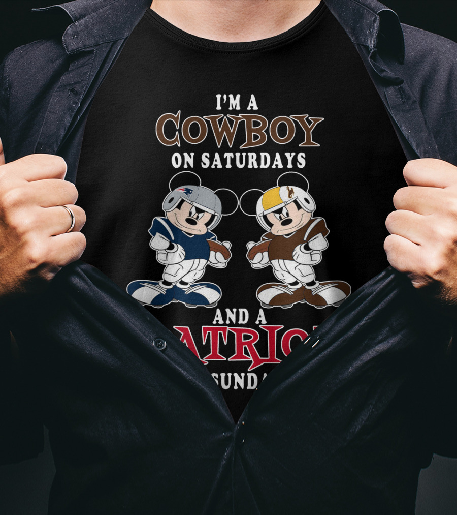 I'm A Cowboy On Saturdays And A Patriot On Sundays T-Shirt