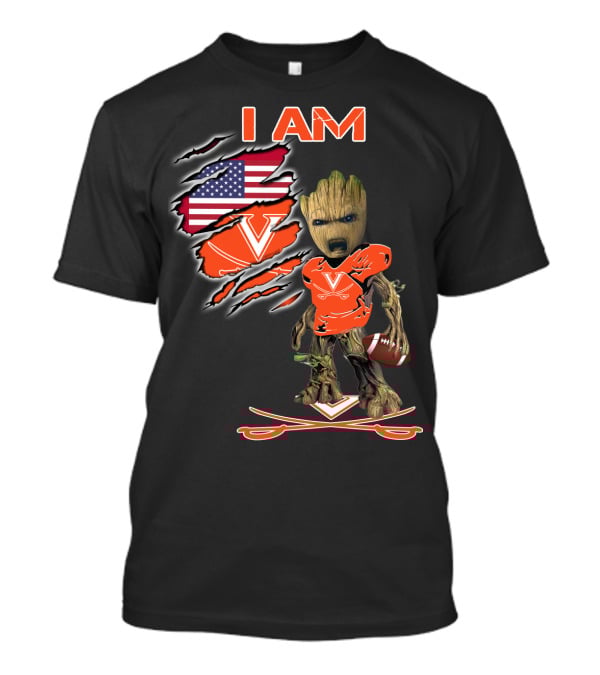 I Am Virginia Cavaliers Football Groot Fan T-Shirt