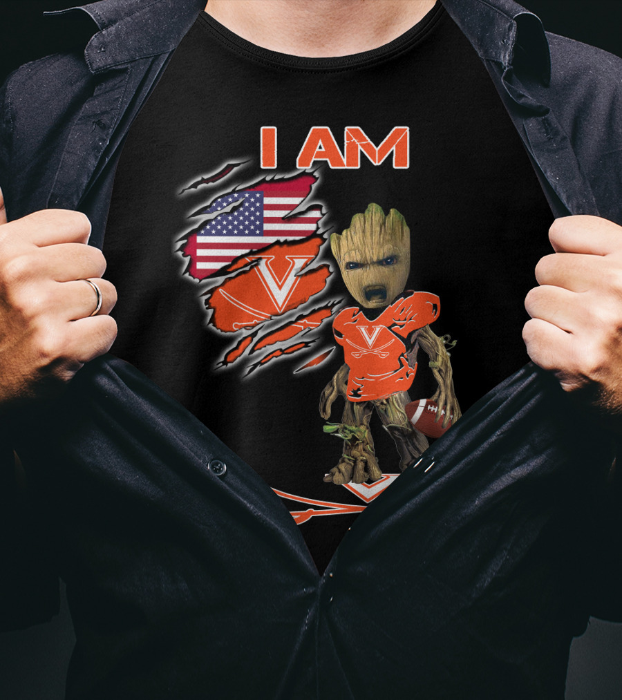 I Am Virginia Cavaliers Football Groot Fan T-Shirt