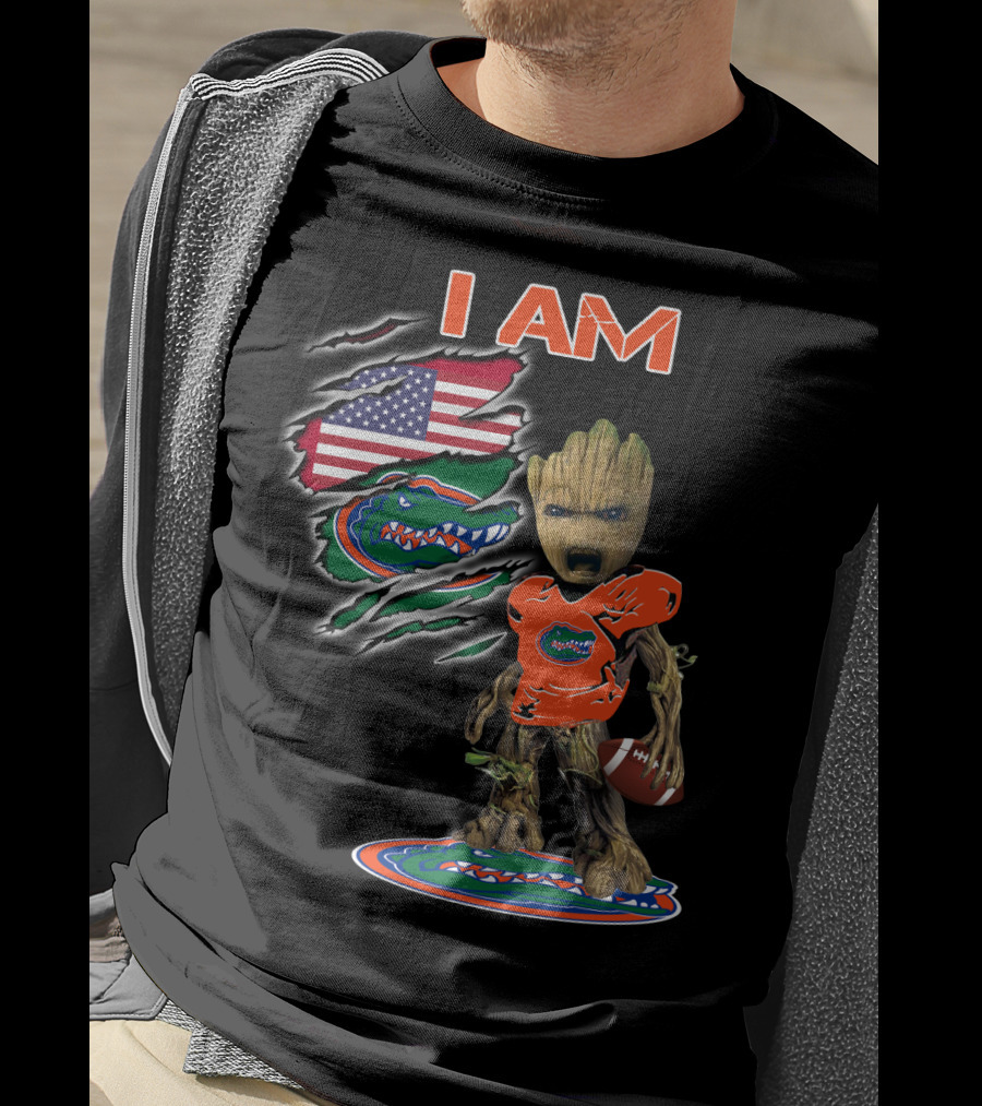 I Am Florida Gators American Football Groot Fan T-Shirt