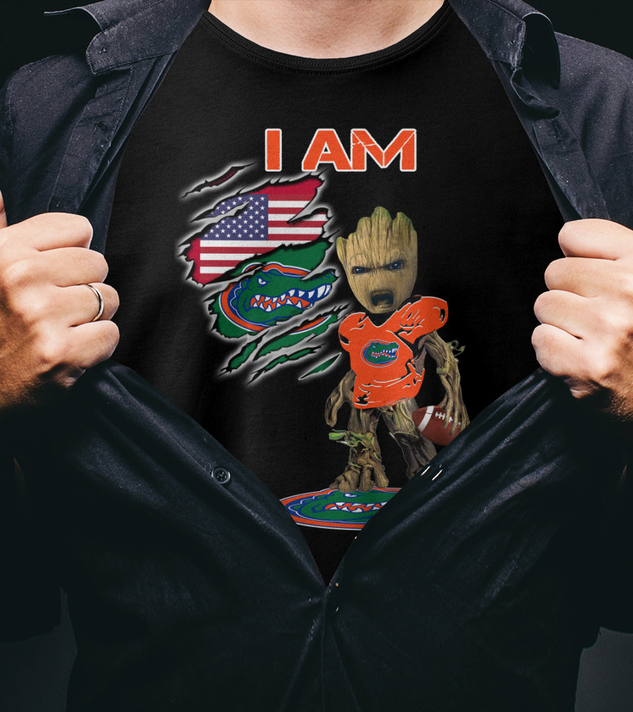 I Am Florida Gators American Football Groot Fan T-Shirt