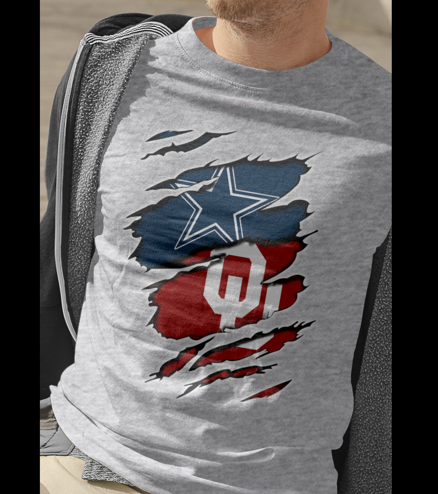 Dallas Cowboys Oklahoma Sooners Football Fan Gear T-Shirt