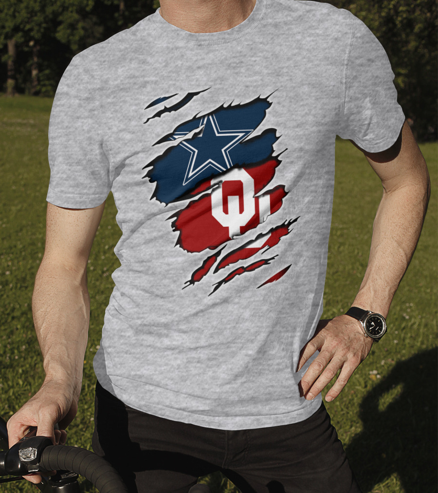 Dallas Cowboys Oklahoma Sooners Football Fan Gear T-Shirt