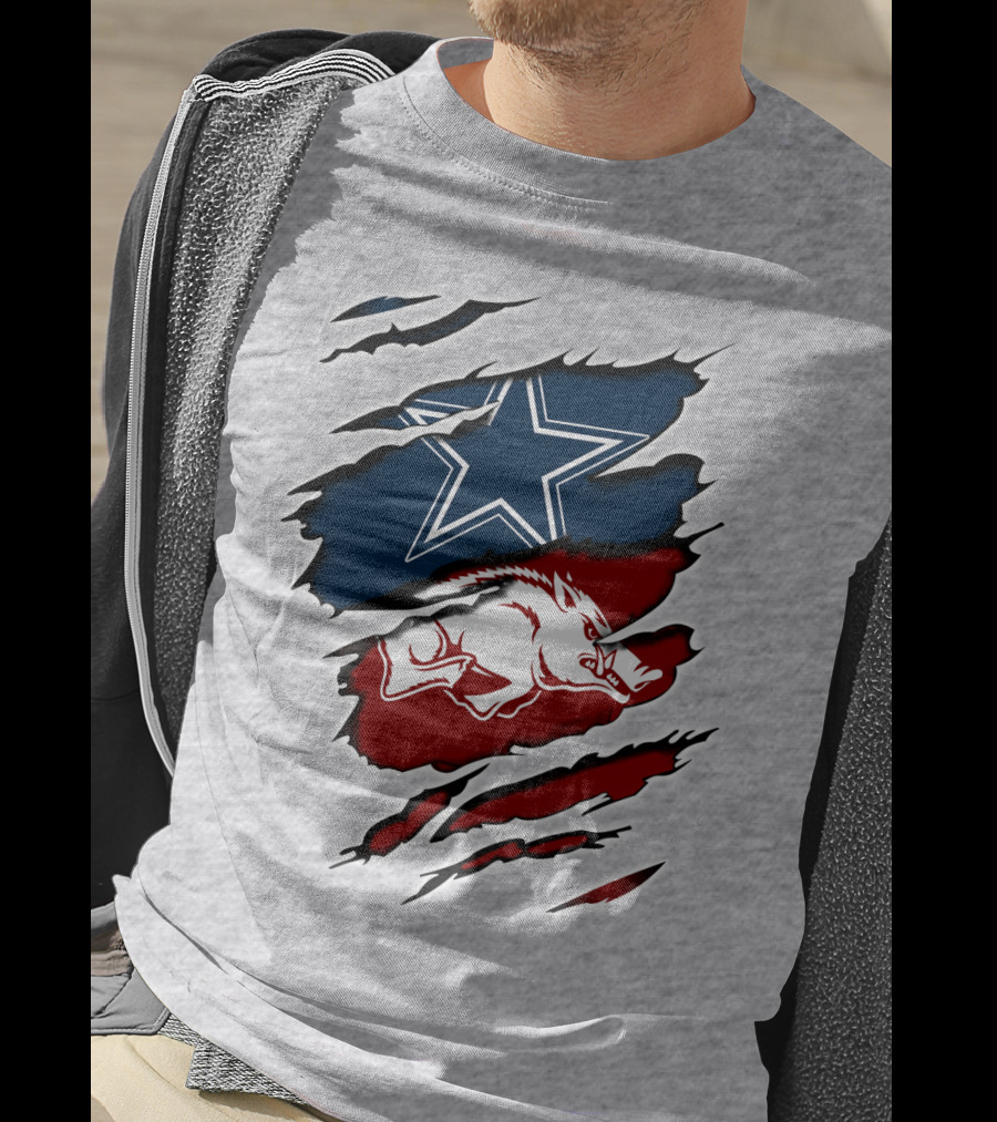 Cowboys Razorback Arkansas Team Spirit T-Shirt