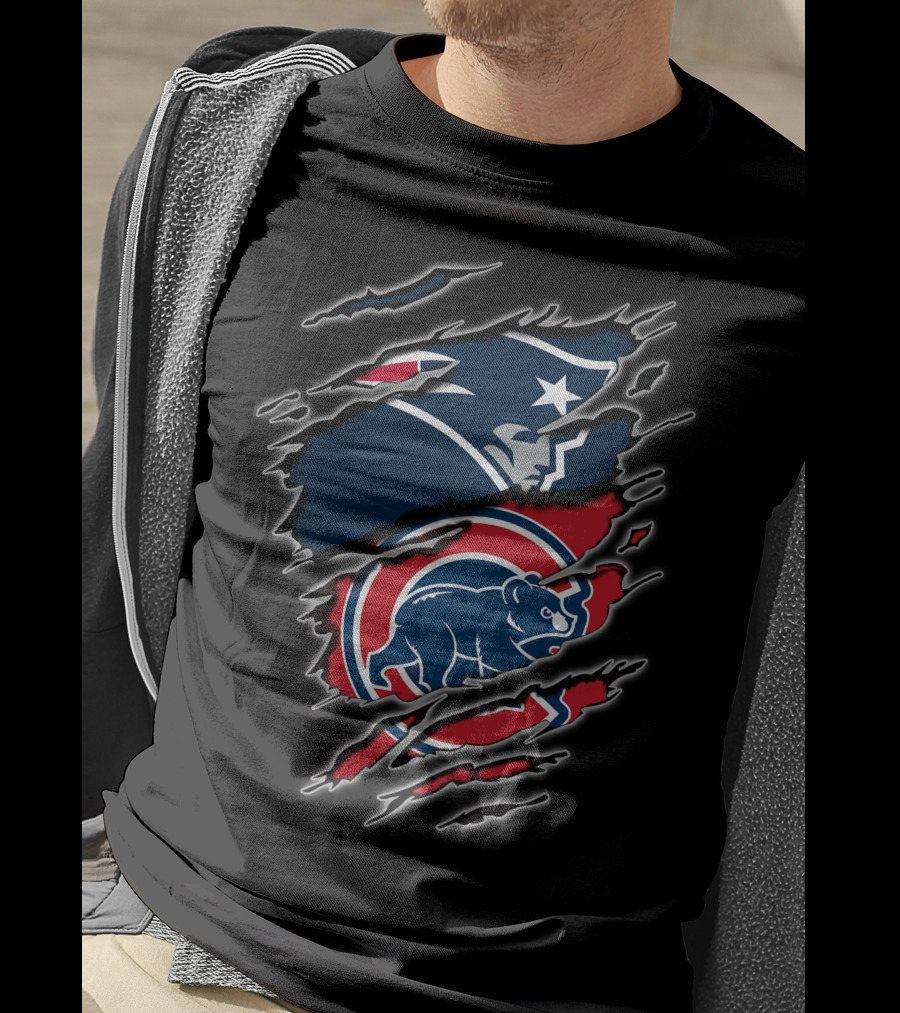 Patriots Cubs Dual Team Spirit Combination T-Shirt