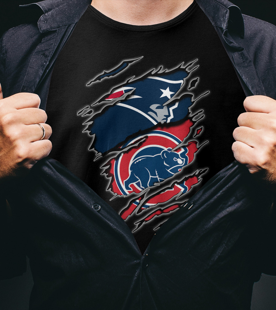 Patriots Cubs Dual Team Spirit Combination T-Shirt