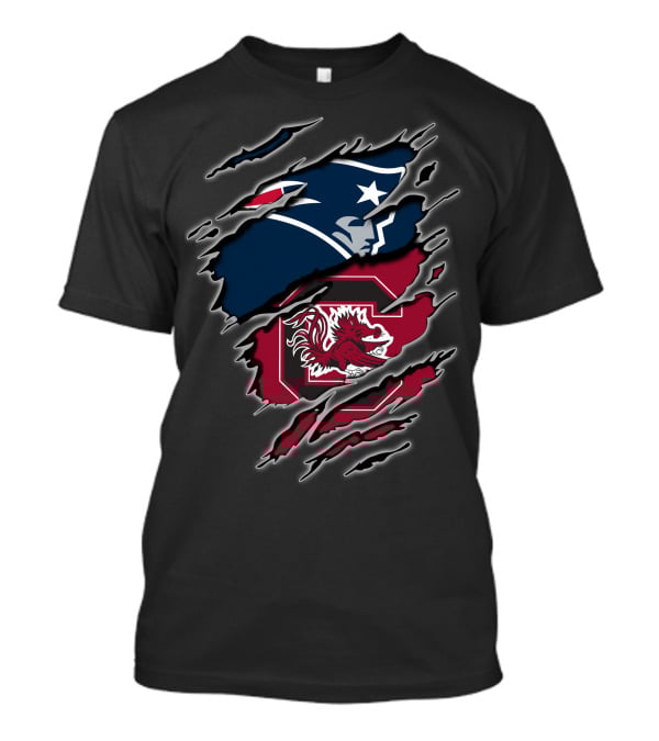New England Patriots South Carolina Gamecocks Fusion T-Shirt