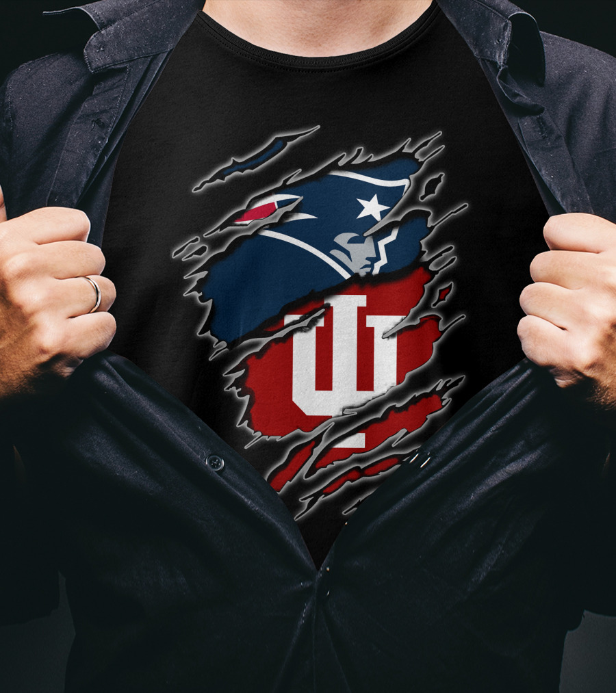 New England Patriots Indiana Hoosiers Mashup T-Shirt