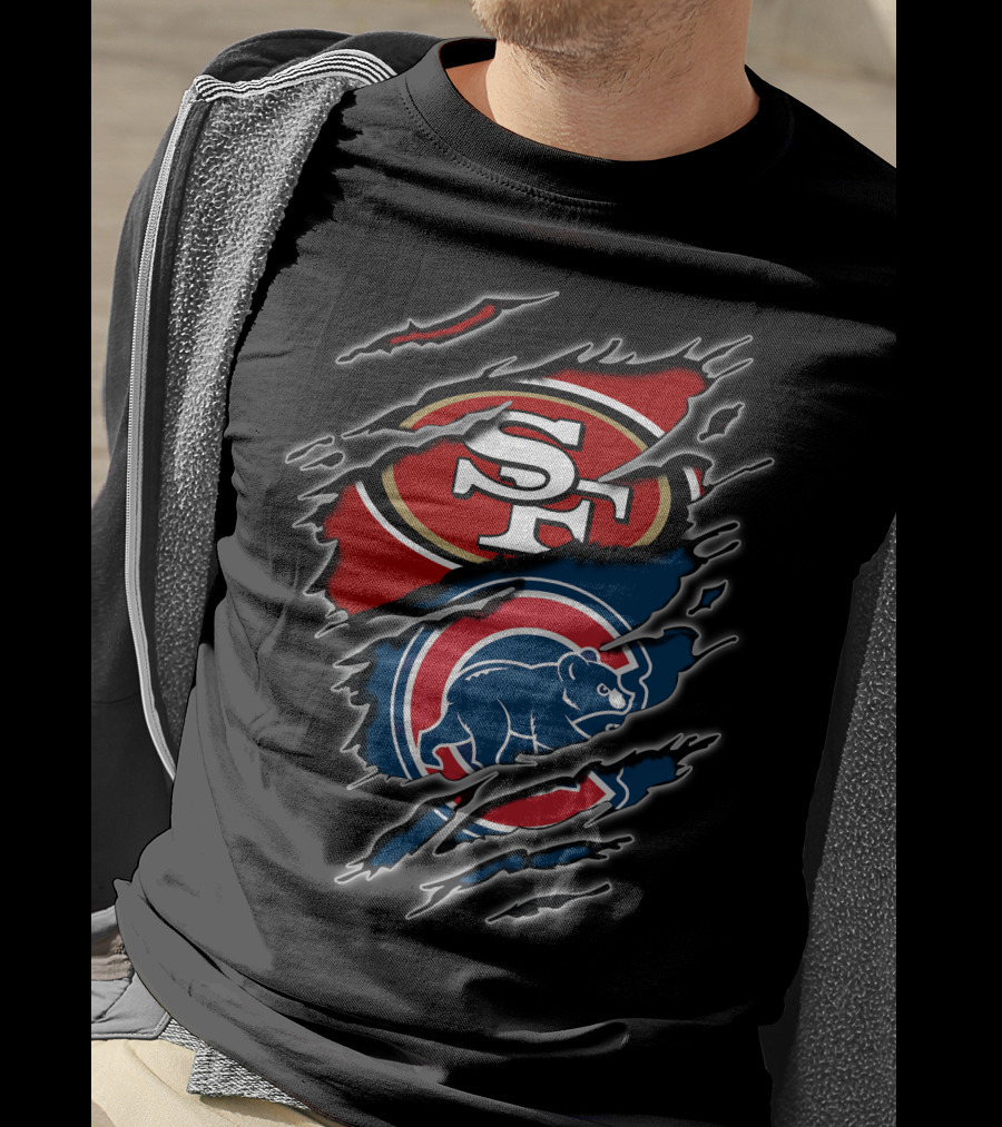 49ers Cubs Sf And Chicago Logos T-Shirt