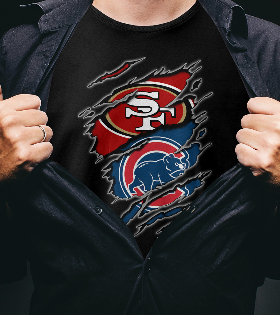 49ers Cubs Sf And Chicago Logos T-Shirt