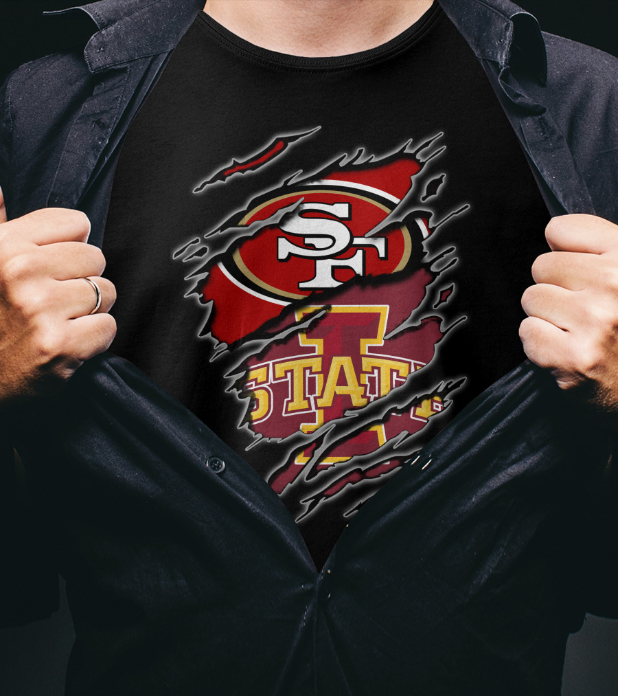 Sf 49ers Iowa State Cyclones Combination T-Shirt