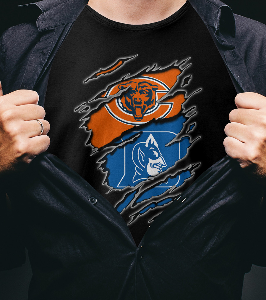 Chicago Bears Duke Blue Devils Fan Merchandise T-Shirt