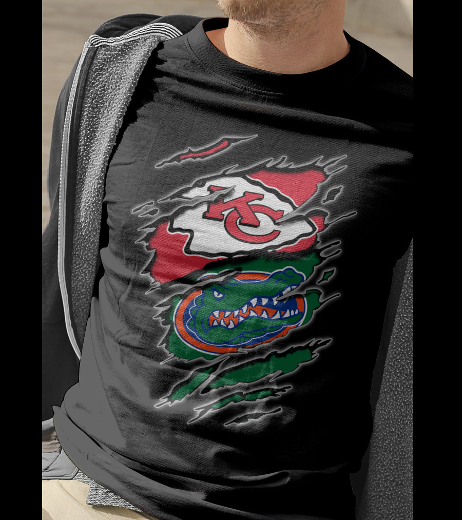 Kansas City Chiefs Florida Gators Integration T-Shirt