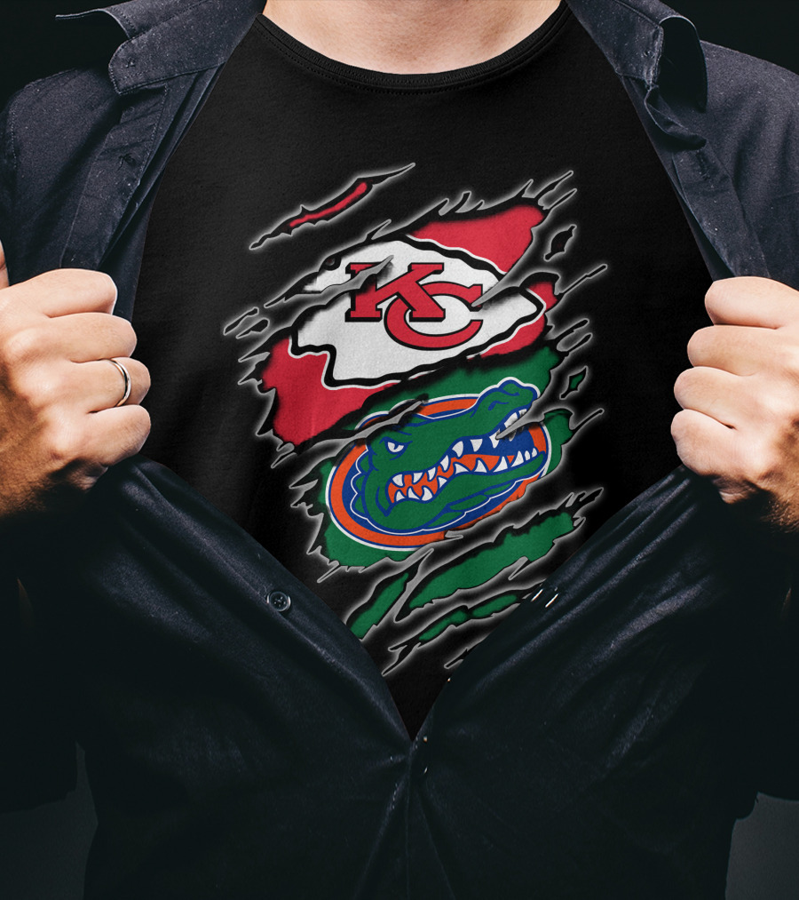 Kansas City Chiefs Florida Gators Integration T-Shirt