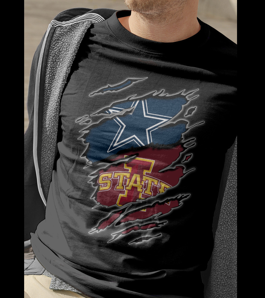 Iowa State Cowboys Star Logo Texas Football T-Shirt