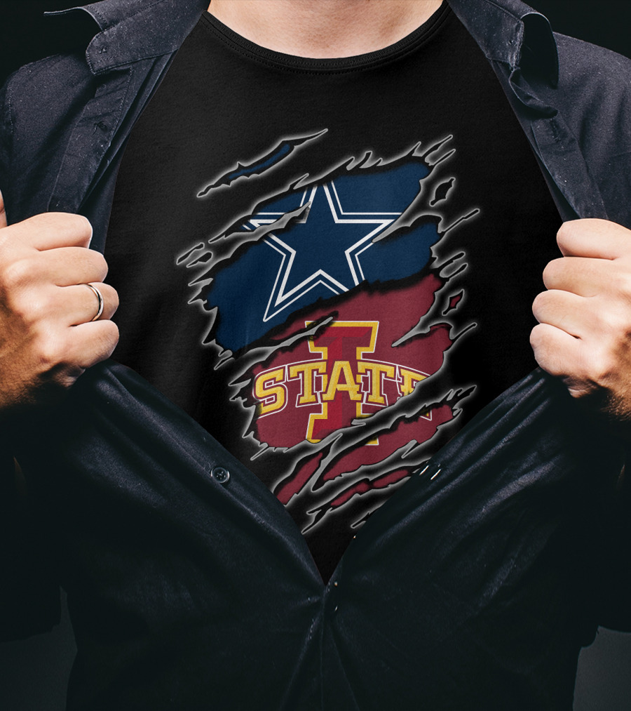 Iowa State Cowboys Star Logo Texas Football T-Shirt