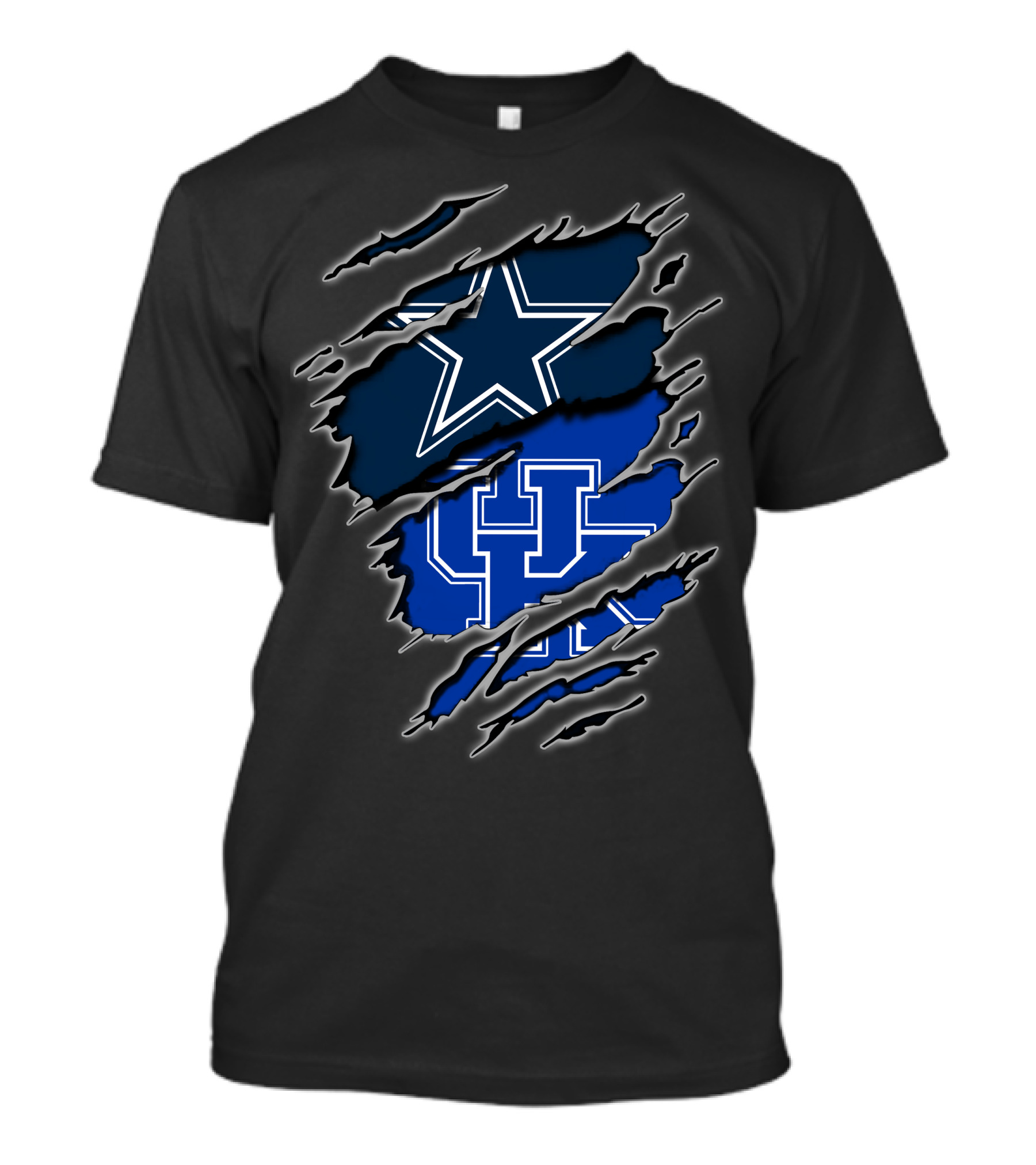 Dallas Cowboys Kentucky Wildcats Fan Crossover T-Shirt