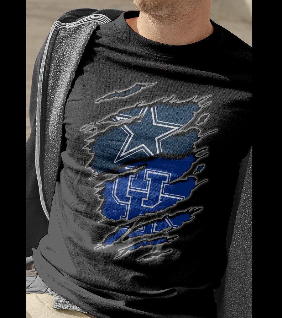 Dallas Cowboys Kentucky Wildcats Fan Crossover T-Shirt