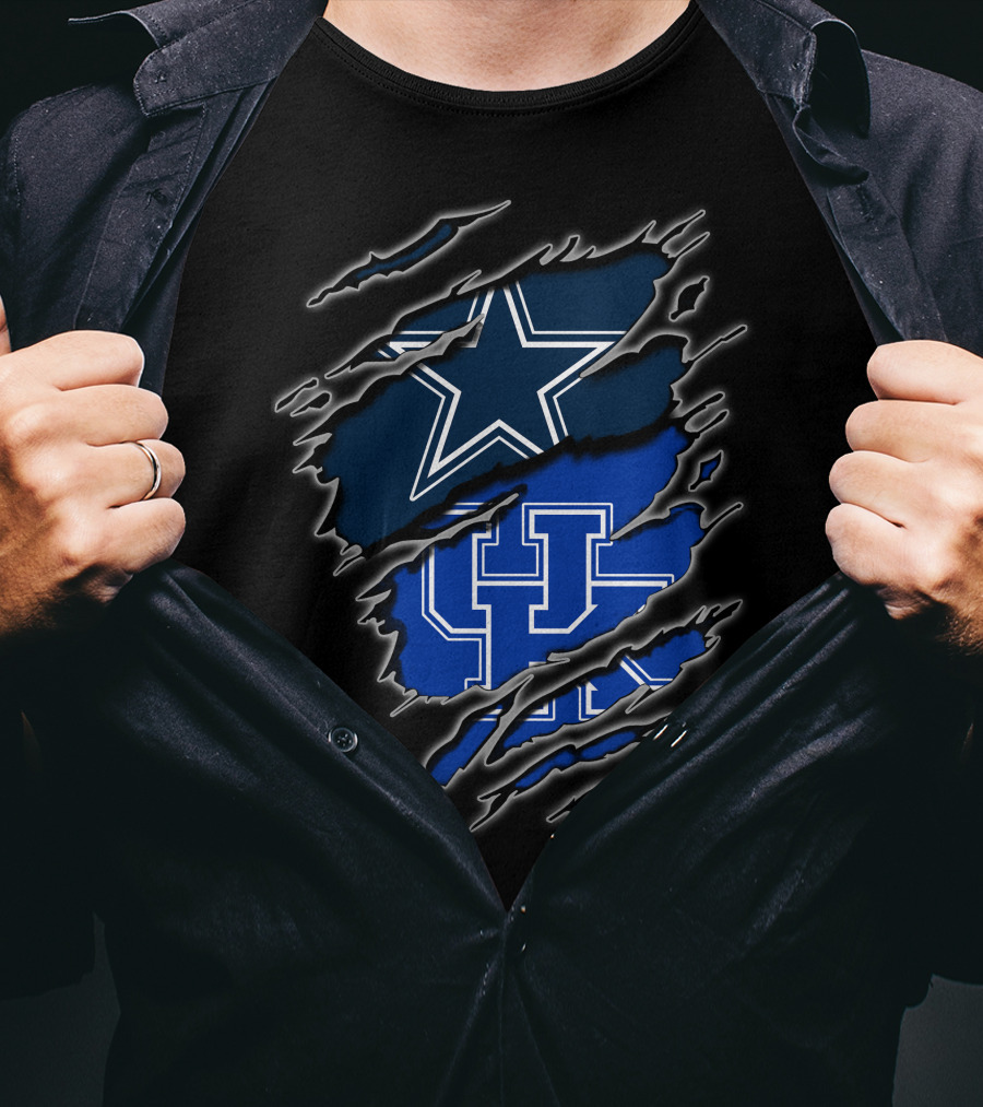 Dallas Cowboys Kentucky Wildcats Fan Crossover T-Shirt