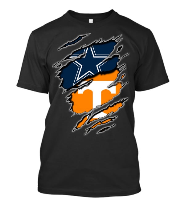 Cowboys Star And Tennessee T Logo Fusion T-Shirt
