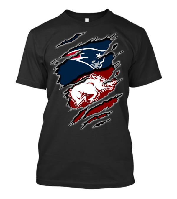 Patriots Arkansas Razorbacks Dual Logo Claw T-Shirt
