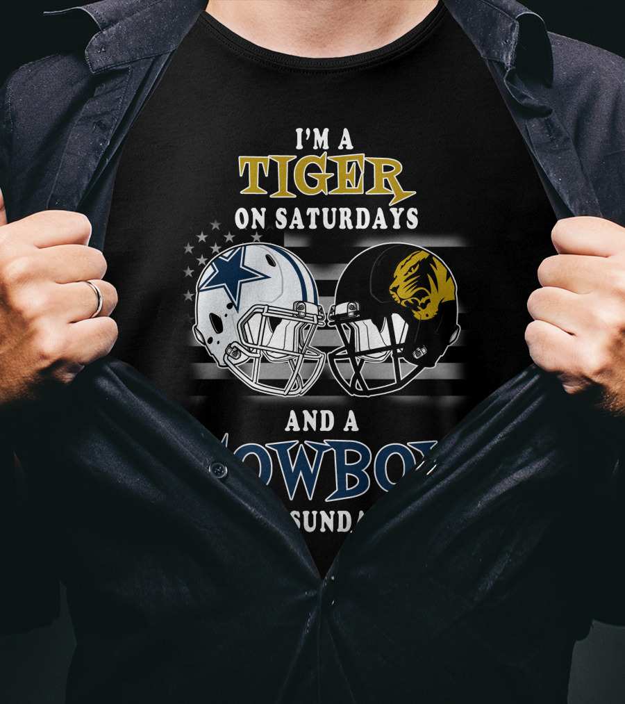 I'm A Tiger On Saturdays And A Cowboy On Sundays T-Shirt