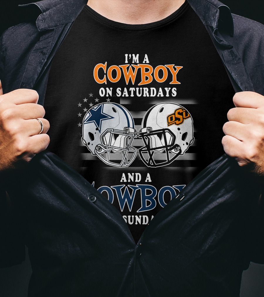 I'm A Cowboy On Saturdays Osu And A Cowboy On Sundays T-Shirt