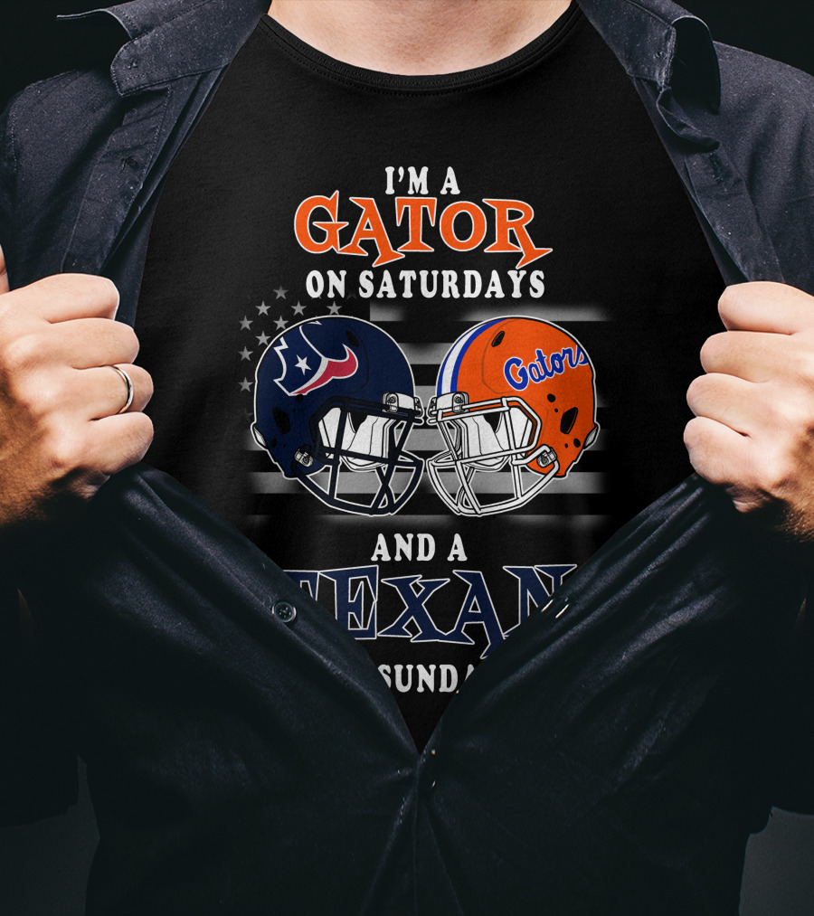 I'm A Gator On Saturdays And A Texan On Sundays T-Shirt