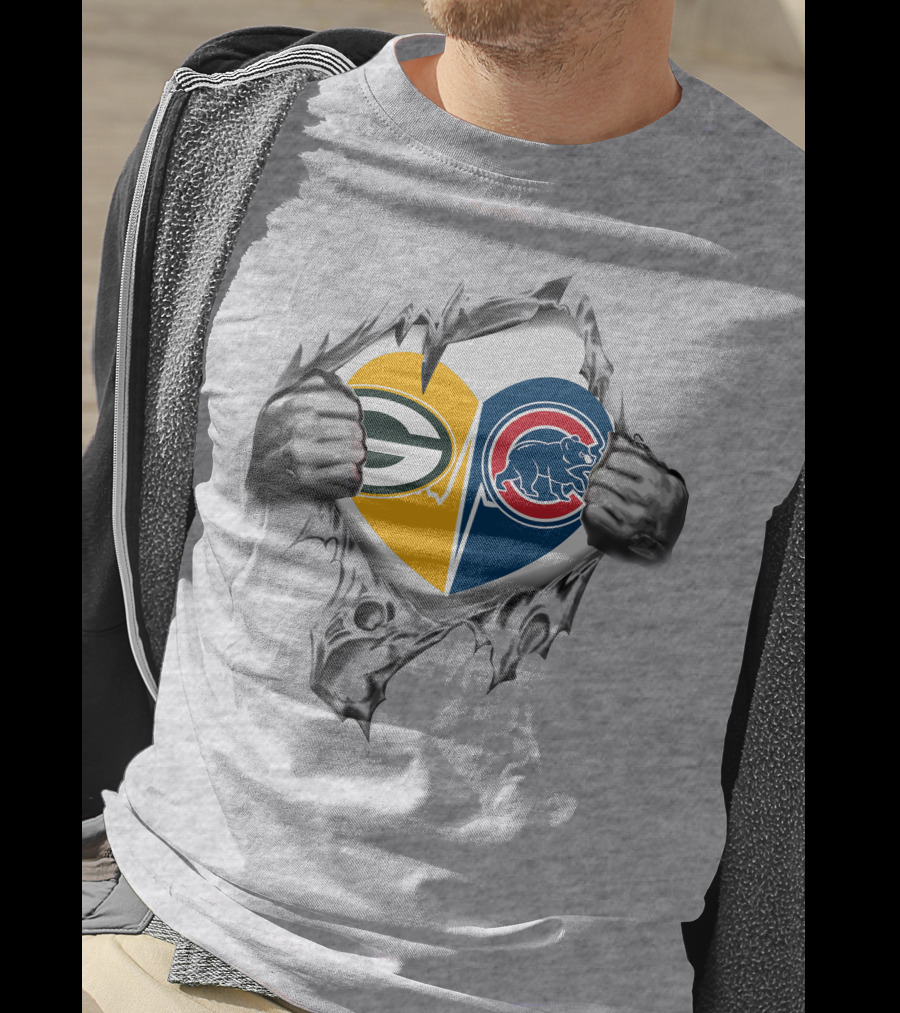 Heart Of Loyalty Packers Cubs Packers Cubs T-Shirt