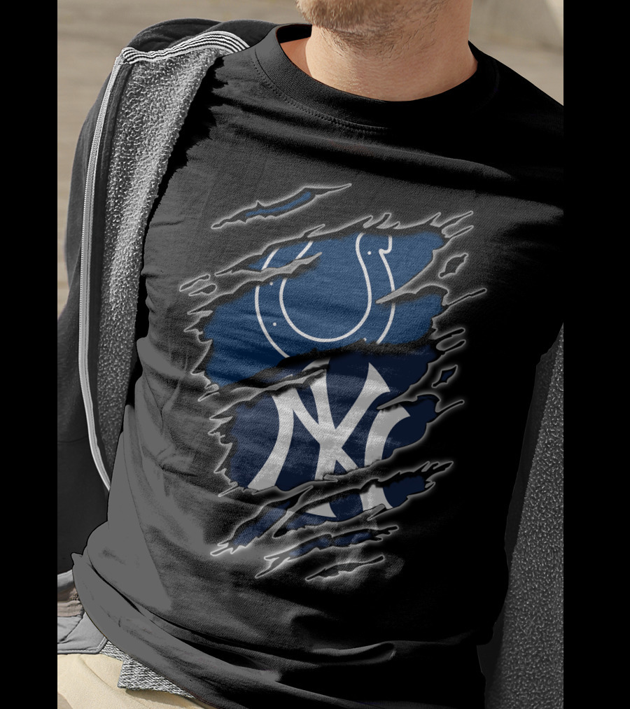 Colts Yankees Logo Tear T-Shirt