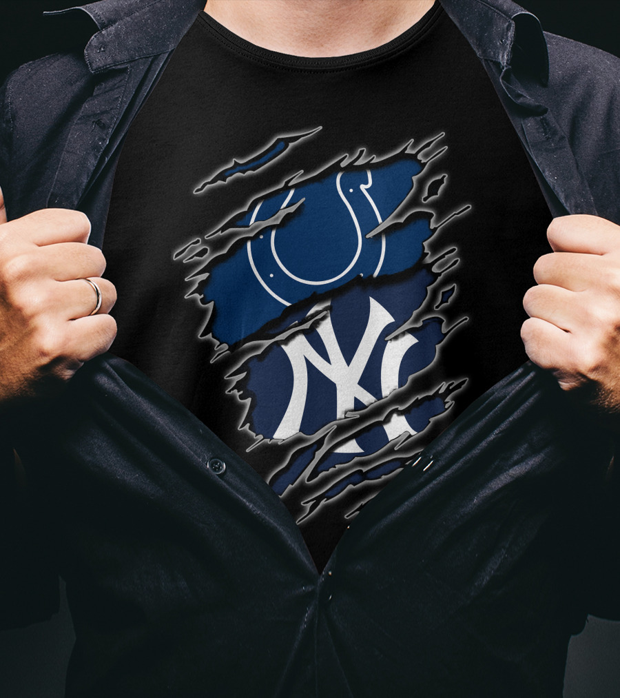 Colts Yankees Logo Tear T-Shirt