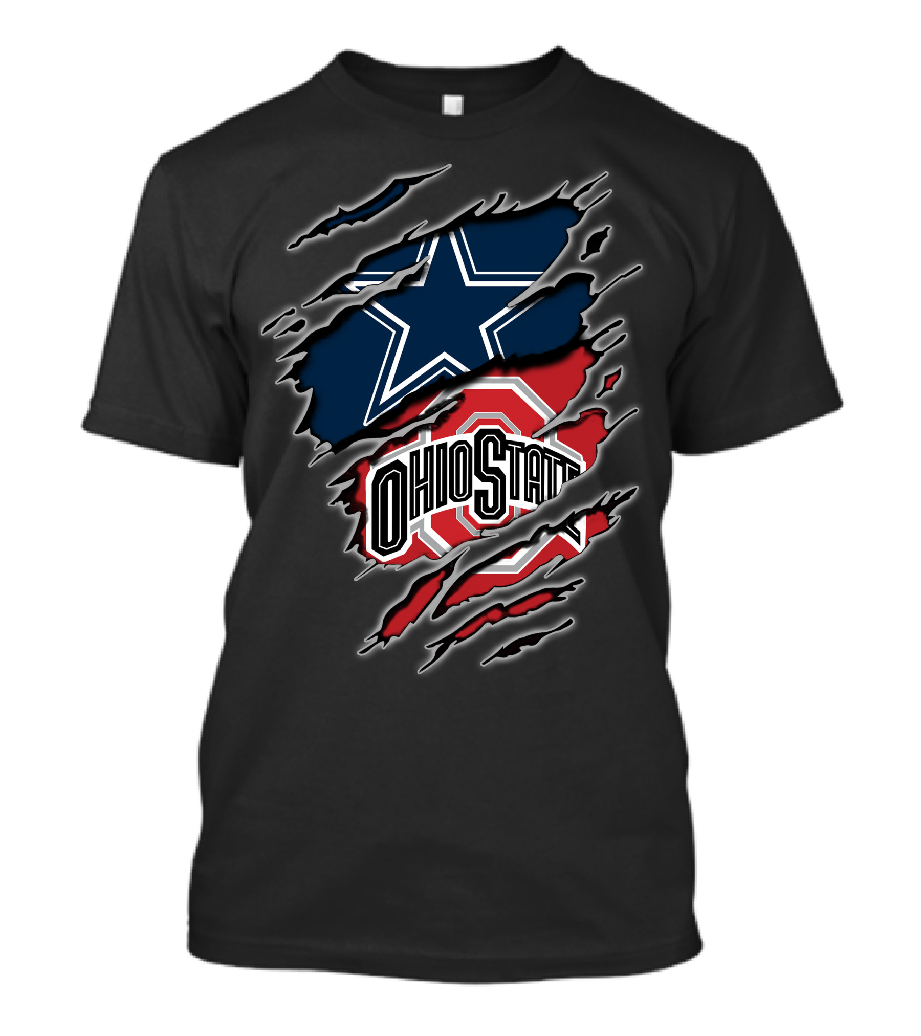 Dallas Cowboys Ohio State Buckeyes Torn Combination T-Shirt