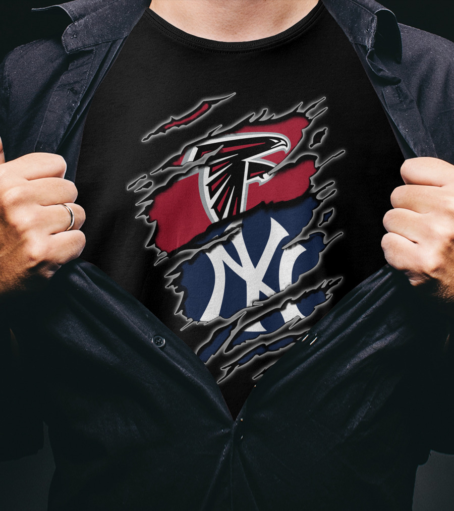 Falcons Yankees Logo Fusion T-Shirt