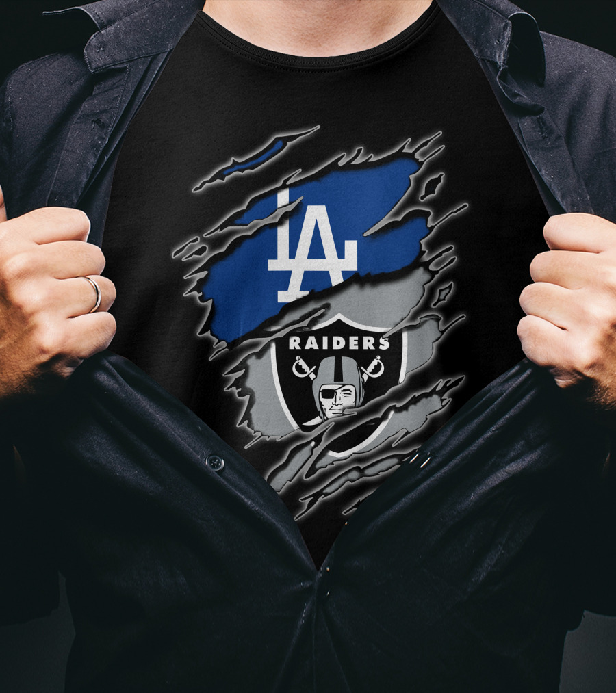 La Dodgers Raiders Fan Pride T-Shirt