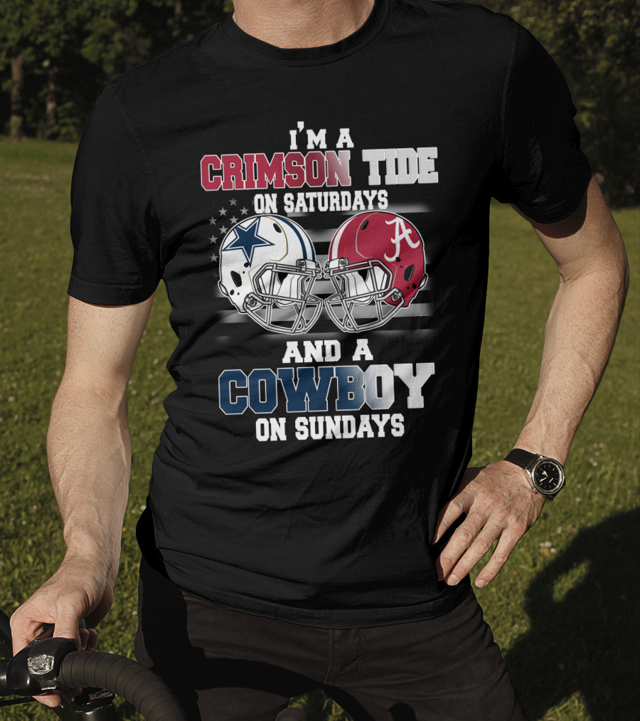 I’m A Crimson Tide On Saturdays And A Cowboy On Sundays T-Shirt