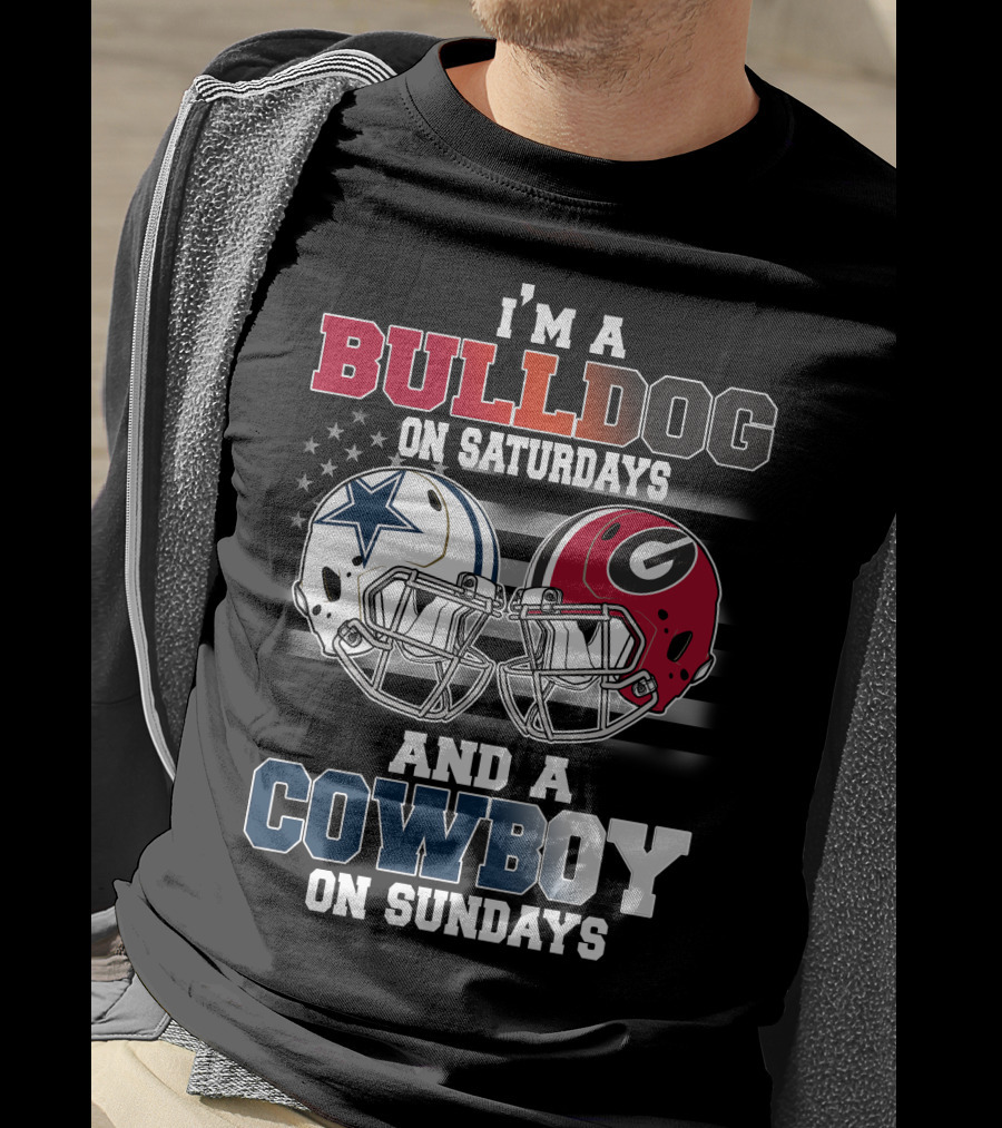 I'm A Bulldog On Saturdays And A Cowboy On Sundays T-Shirt
