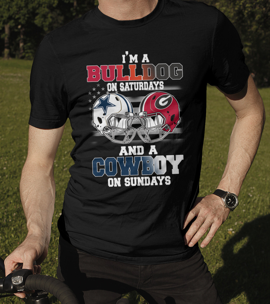I'm A Bulldog On Saturdays And A Cowboy On Sundays T-Shirt