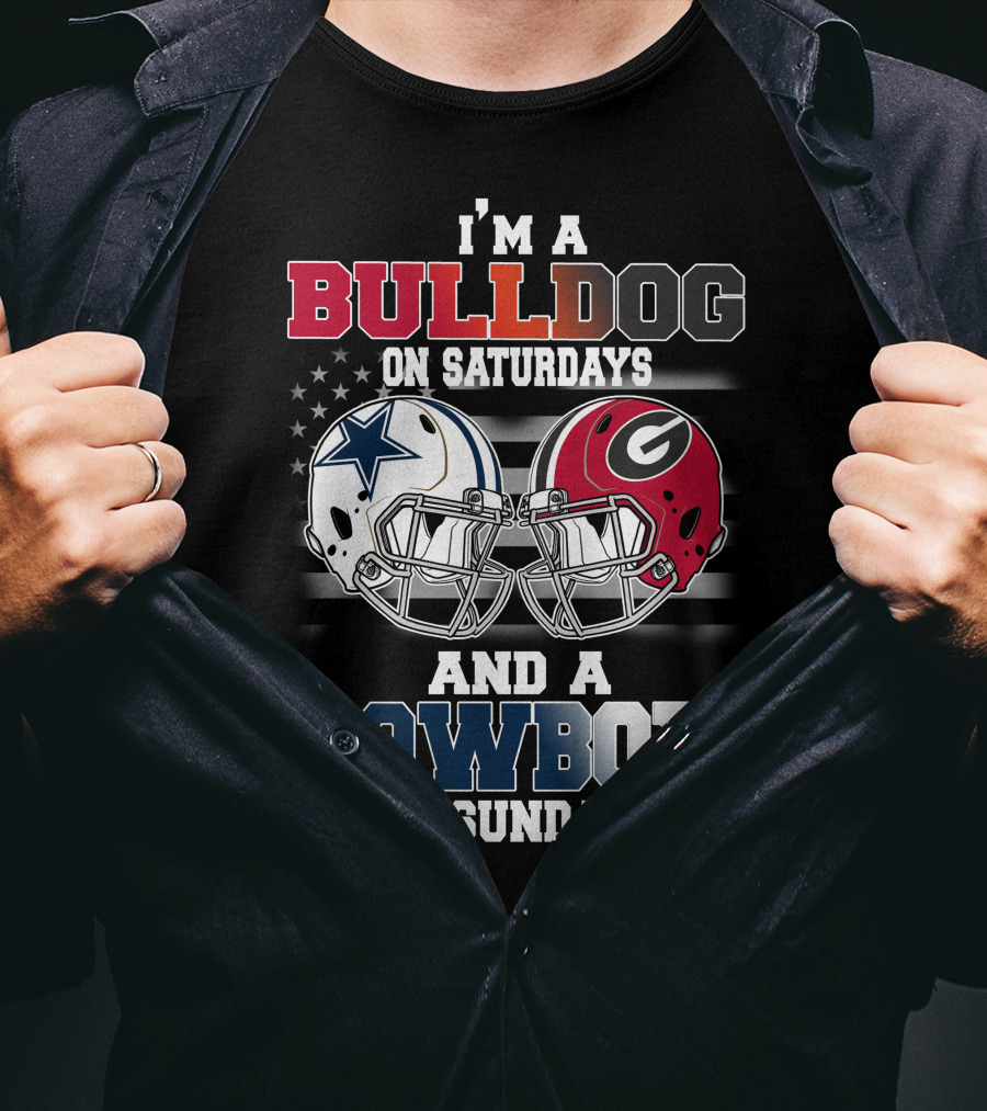 I'm A Bulldog On Saturdays And A Cowboy On Sundays T-Shirt