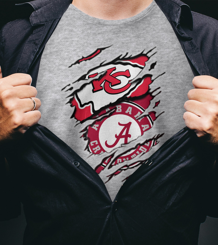Kansas City Chiefs Alabama Crimson Tide Fan Gear T-Shirt